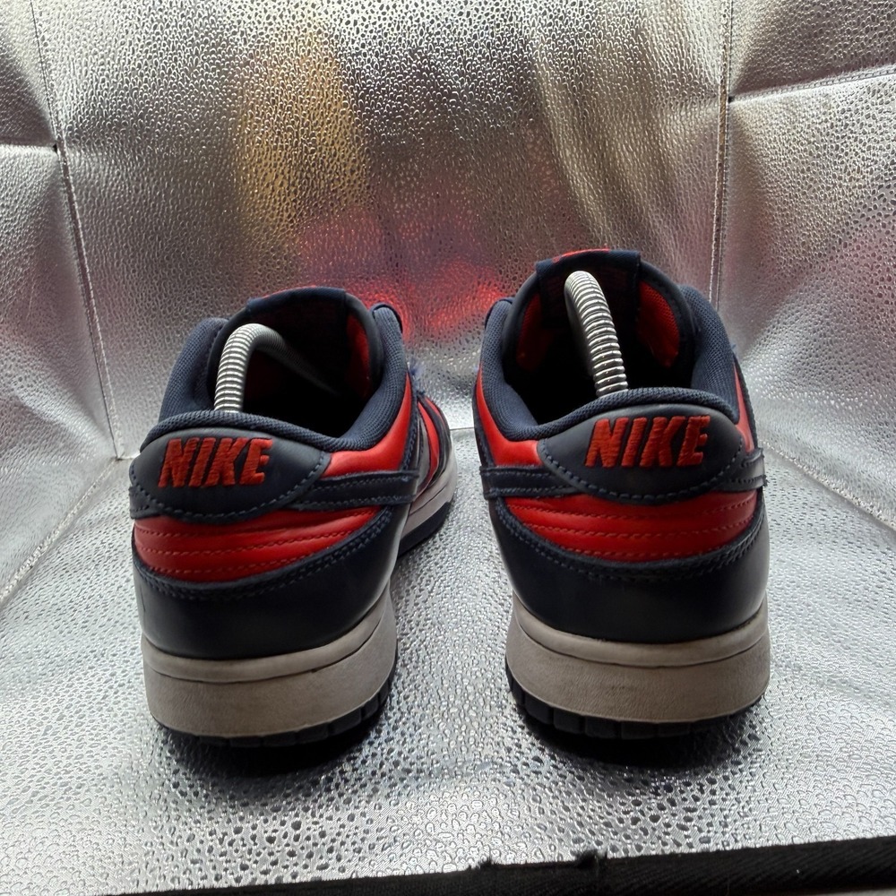 Size 10 Nike Dunk Retro 2024 Low Navy Red Obsidian Mens Sneakers DV0833-601 - Picture 8 of 10